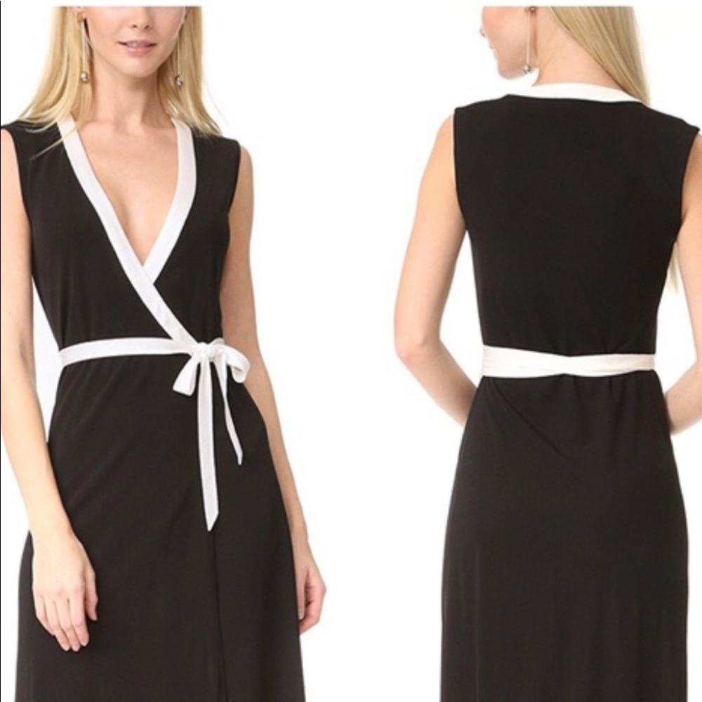 NWT DVF Valena Sleeveless Jersey Wrap Dress